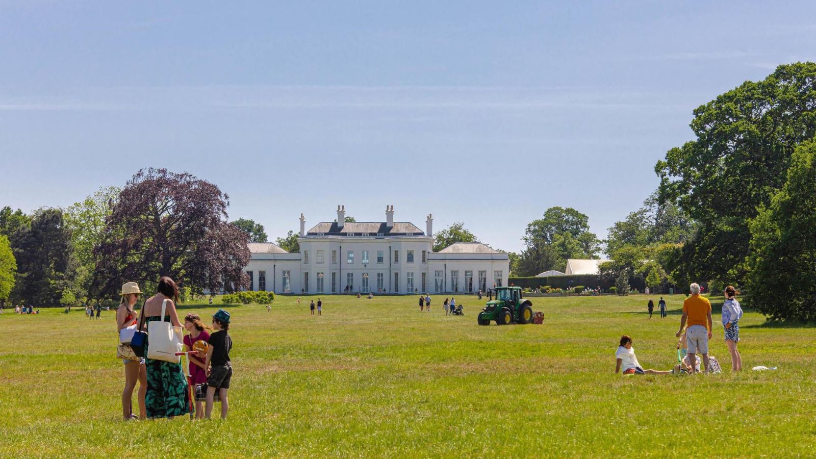 Hylands Park and Hylands House in the distance 